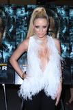 Aubrey O'Day sideboob and cleavage at the New York premiere of Traitor